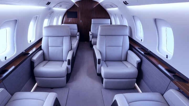 Challenger 650 Jet Interior